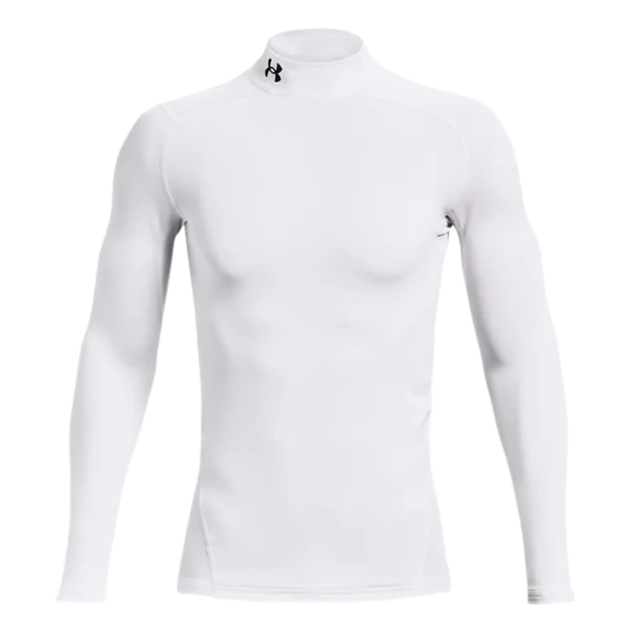 UA Men's ColdGear Compression Mock White
