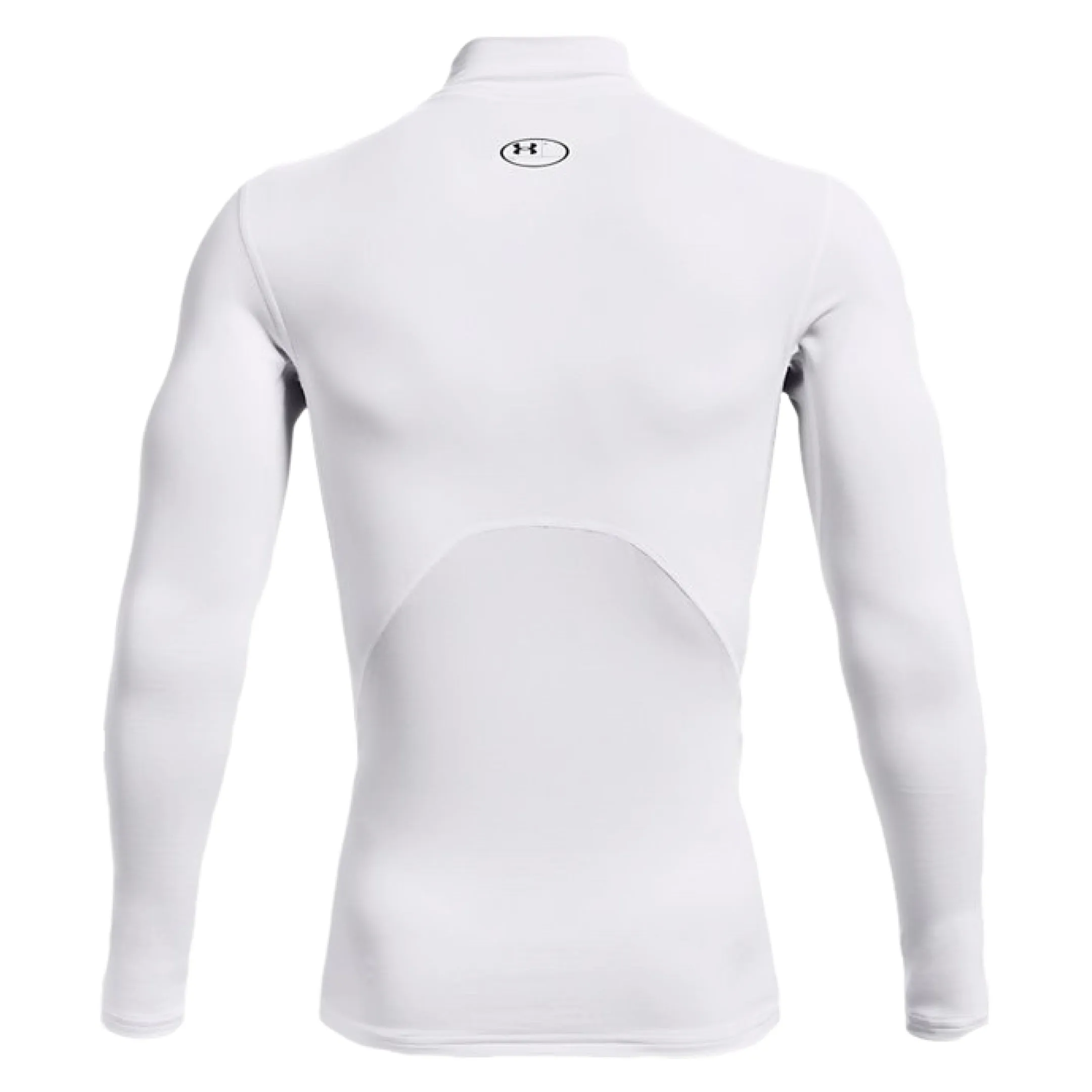 UA Men's ColdGear Compression Mock White