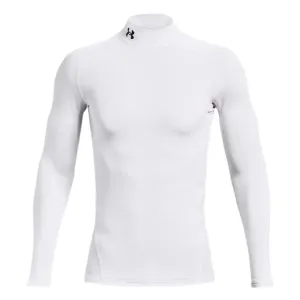 UA Men's ColdGear Compression Mock White