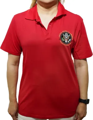 United States Presidental Seal Short Sleeve Polo Shirt