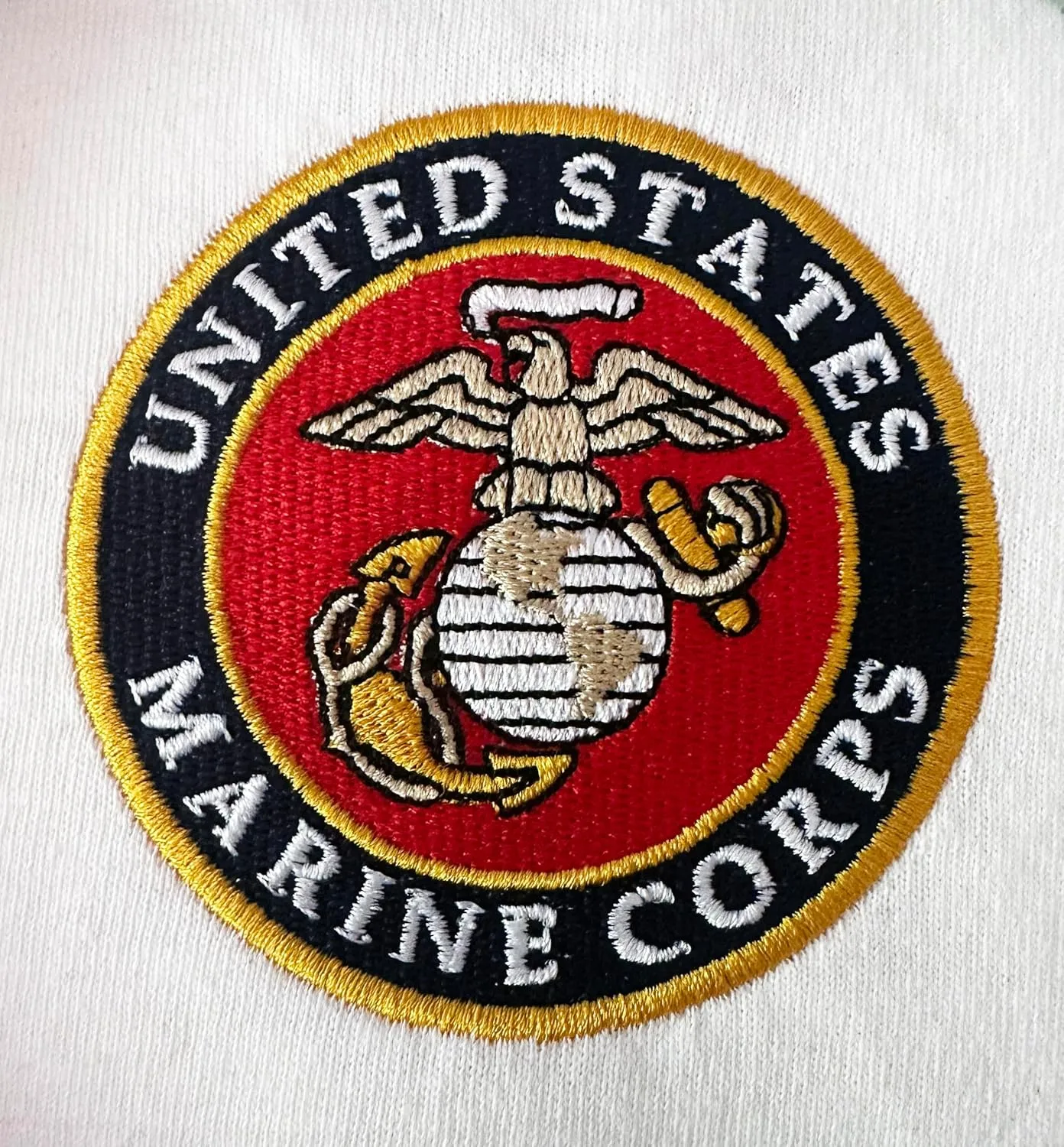 US Marine Corps Embroidered Polo Shirt USMC Licensed