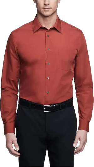 Van Heusen Men's Dress Shirt Regular Fit Poplin Solid