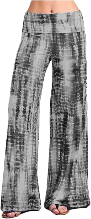 Wide Leg Trousers Women Floral Print Sports High Waist Wide Leg Pants for Women Baggy Palazzo Tye-Dye Pants Trousers