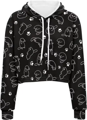 Winter Oversized Hoodies Spring Fall Crop Top Sweaters for Women Lightweight Graphic Sweatshirt with Hood Size S-5XL