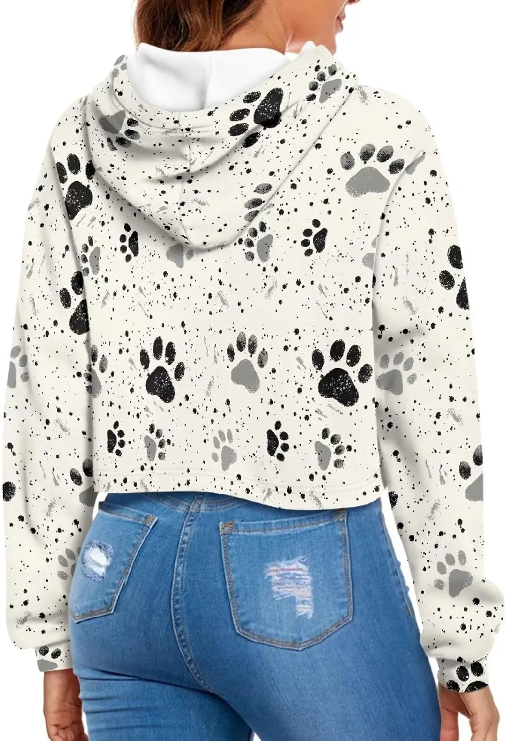 Winter Oversized Hoodies Spring Fall Crop Top Sweaters for Women Lightweight Graphic Sweatshirt with Hood Size S-5XL