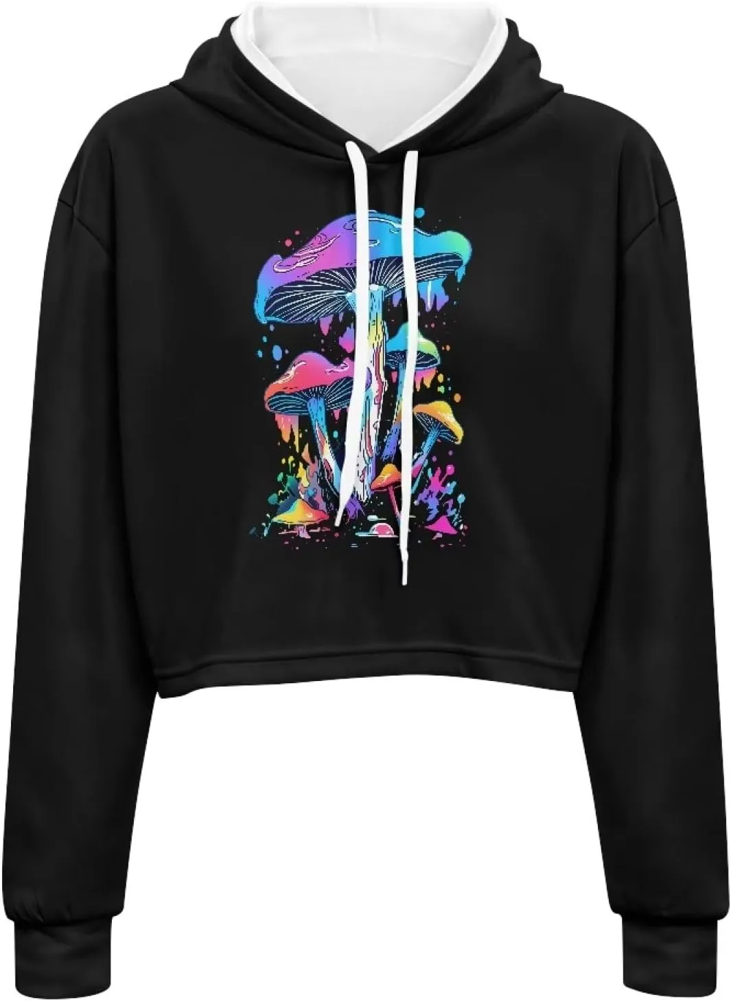 Winter Oversized Hoodies Spring Fall Crop Top Sweaters for Women Lightweight Graphic Sweatshirt with Hood Size S-5XL