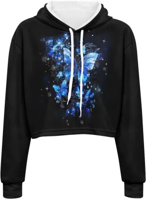 Winter Oversized Hoodies Spring Fall Crop Top Sweaters for Women Lightweight Graphic Sweatshirt with Hood Size S-5XL