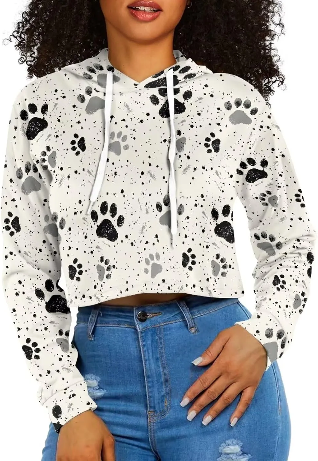 Winter Oversized Hoodies Spring Fall Crop Top Sweaters for Women Lightweight Graphic Sweatshirt with Hood Size S-5XL