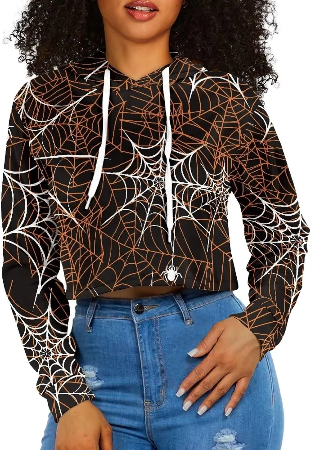 Winter Oversized Hoodies Spring Fall Crop Top Sweaters for Women Lightweight Graphic Sweatshirt with Hood Size S-5XL
