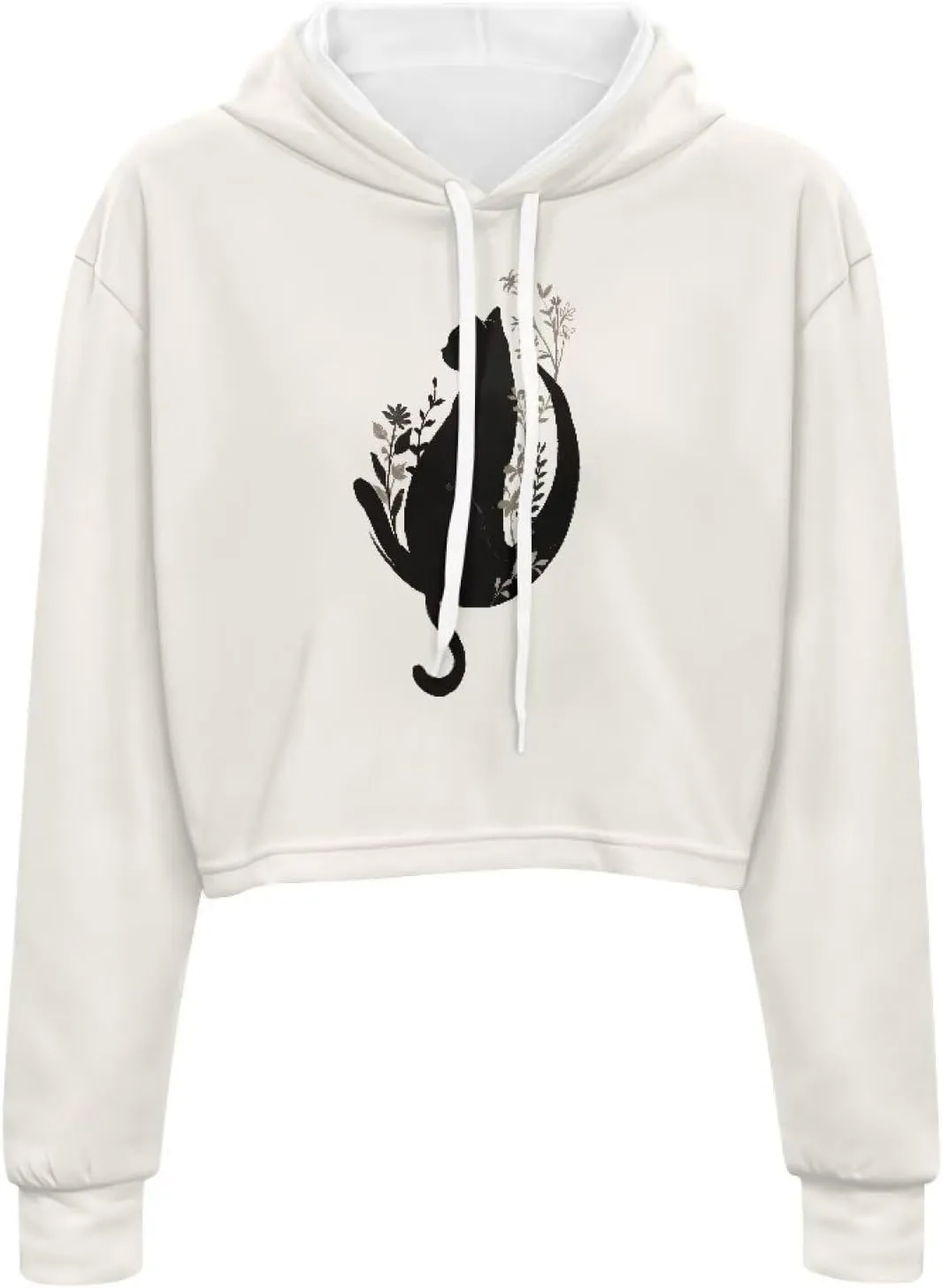 Winter Oversized Hoodies Spring Fall Crop Top Sweaters for Women Lightweight Graphic Sweatshirt with Hood Size S-5XL