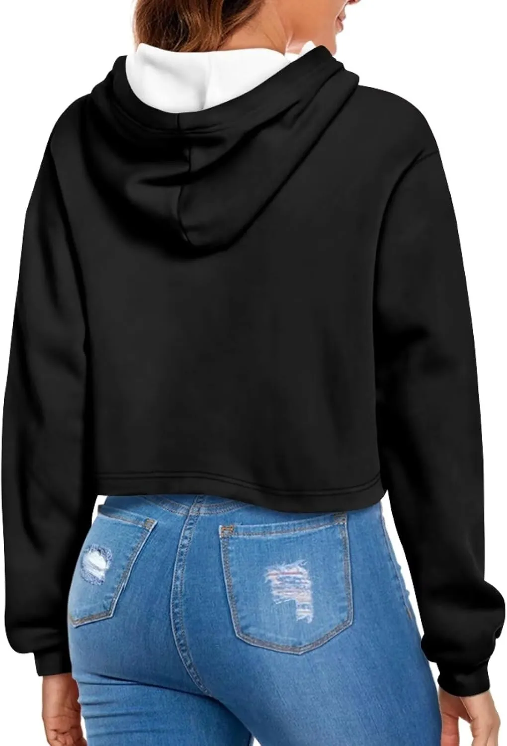 Winter Oversized Hoodies Spring Fall Crop Top Sweaters for Women Lightweight Graphic Sweatshirt with Hood Size S-5XL