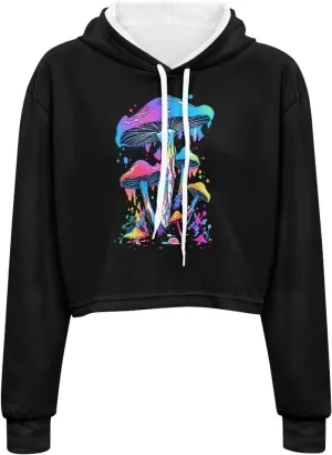 Winter Oversized Hoodies Spring Fall Crop Top Sweaters for Women Lightweight Graphic Sweatshirt with Hood Size S-5XL