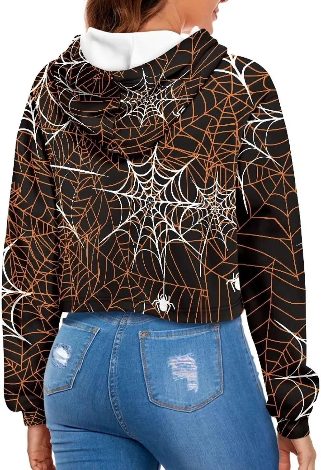 Winter Oversized Hoodies Spring Fall Crop Top Sweaters for Women Lightweight Graphic Sweatshirt with Hood Size S-5XL