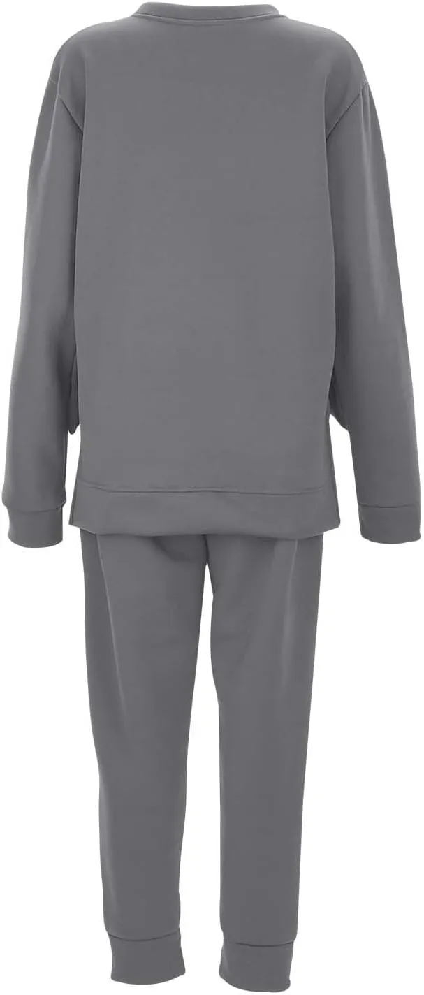 Women 2 Piece Outfits Long Sleeve V Neck Casual Dressy Sweatpants Hoodie Sweatshirt Jogger Sweatpants Outfits