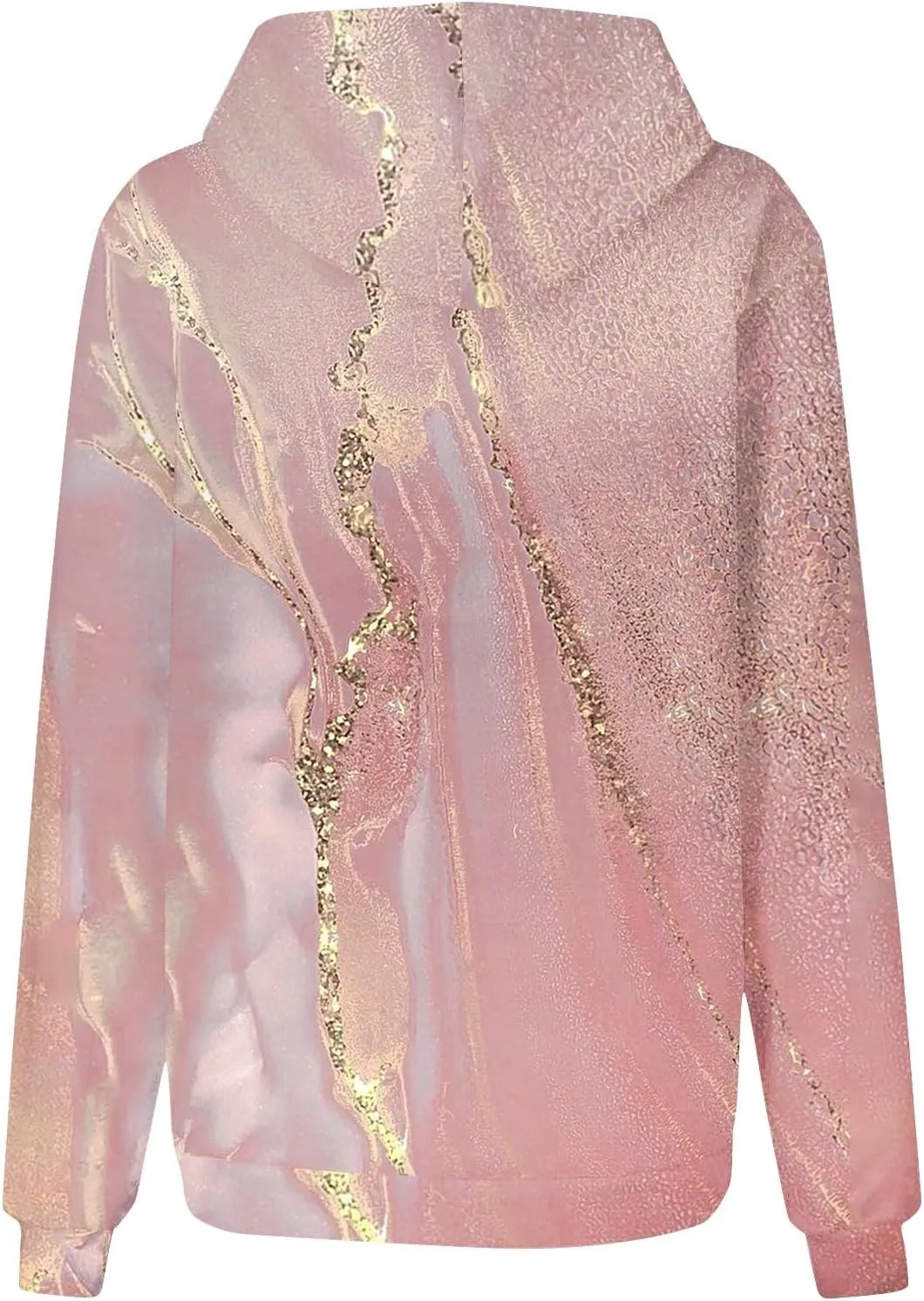 Women Cute Hoodies, Women's Fashion Crewneck Sweatshirts Graphic Daily Long Sleeve Gradient Patchwork Hoodies