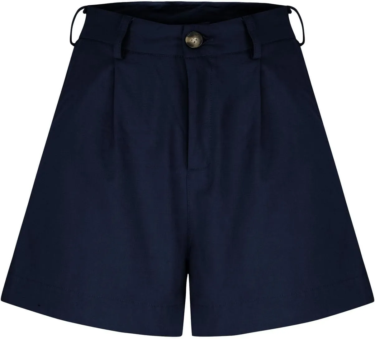 Women Linen Shorts Summer Casual Work Out Shorts High Waisted Bermuda Shorts Dressy Wide Leg Shorts with Pockets