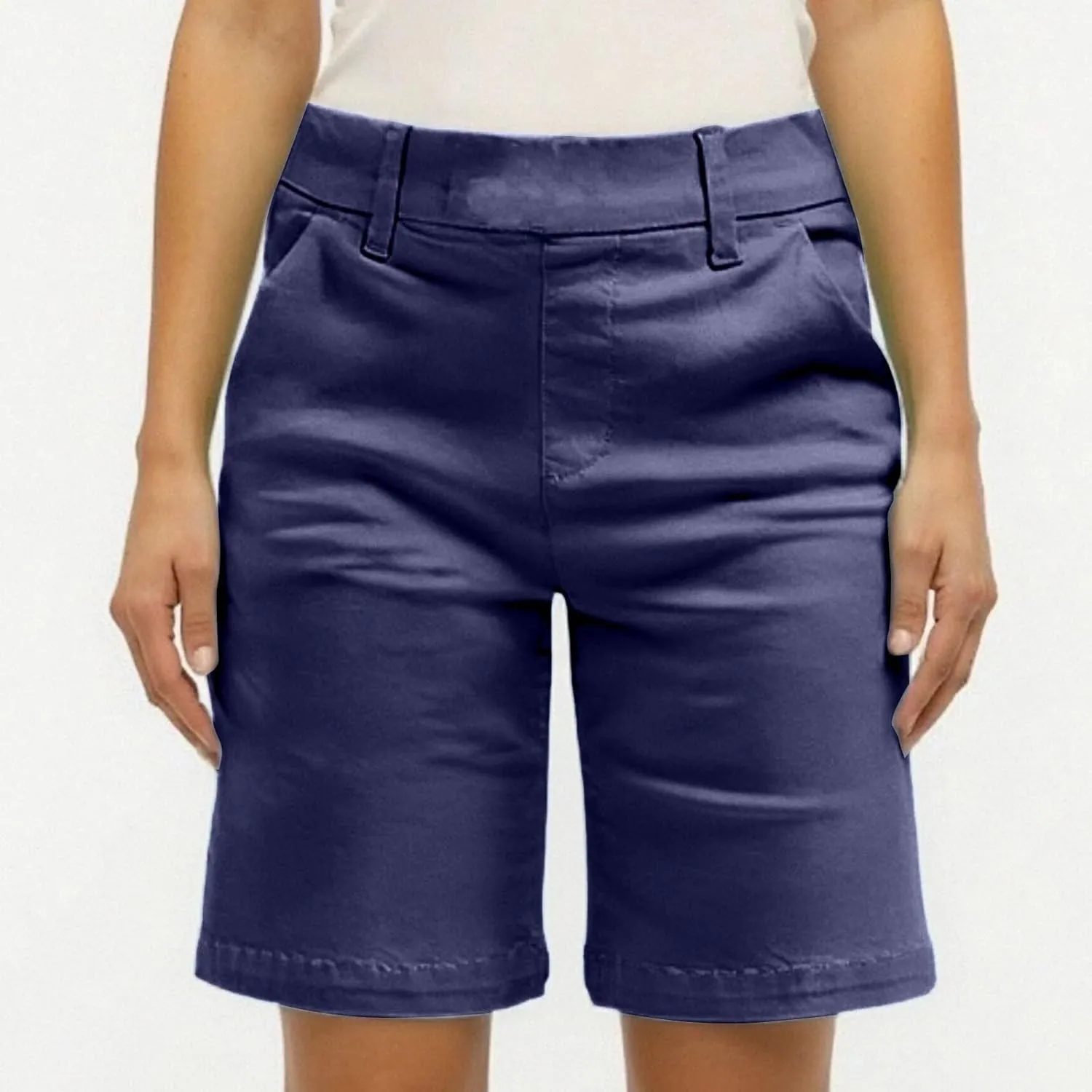 Women's Bermuda Shorts, Summer Straight Leg Chino Dressy Bike Shorts High Waisted Office Casual Party Sweat Shorts