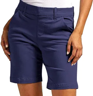 Women's Bermuda Shorts, Summer Straight Leg Chino Dressy Bike Shorts High Waisted Office Casual Party Sweat Shorts
