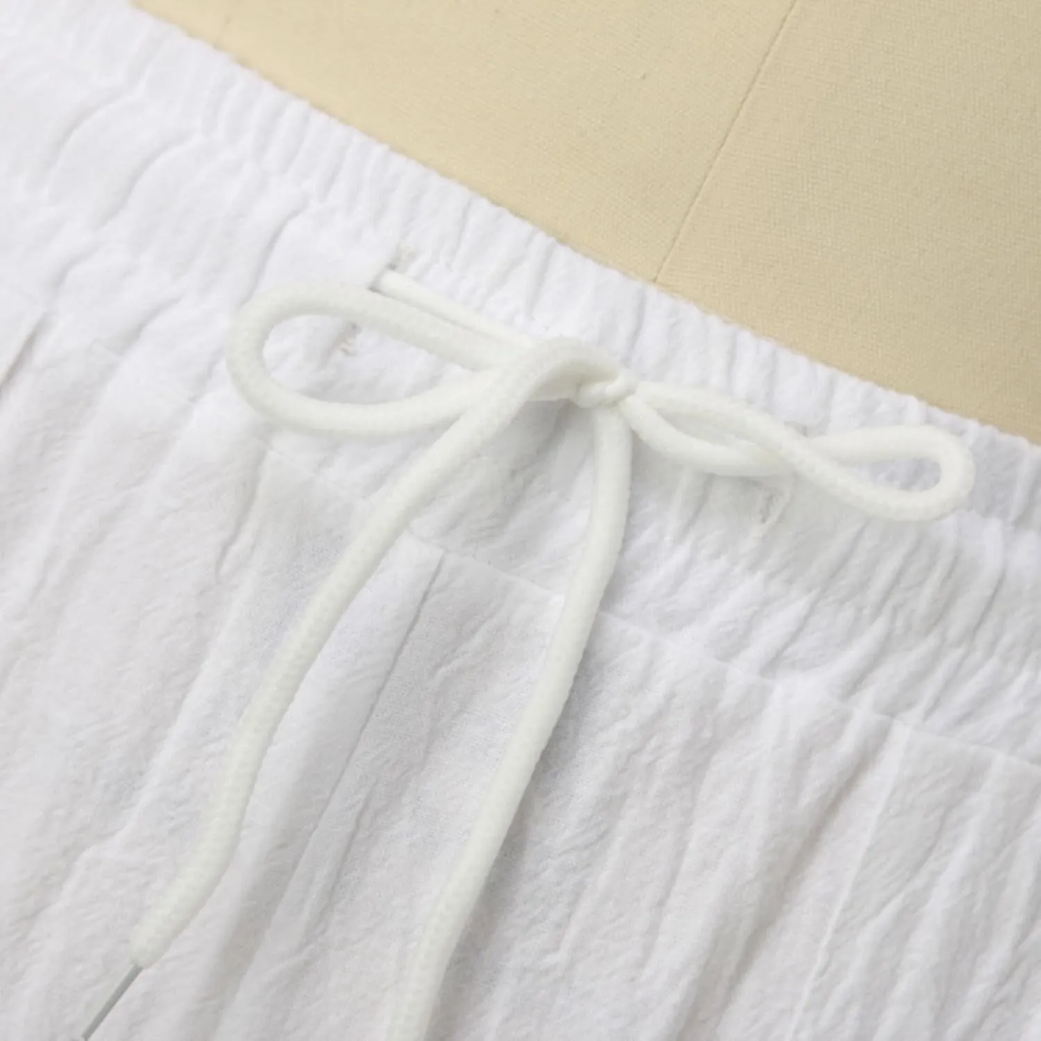 Women's Cotton Linen Summer Lightweigt Palazzo Lounge Pants Low Waist Ankle Length Slim-Fit Palazzo Lounge