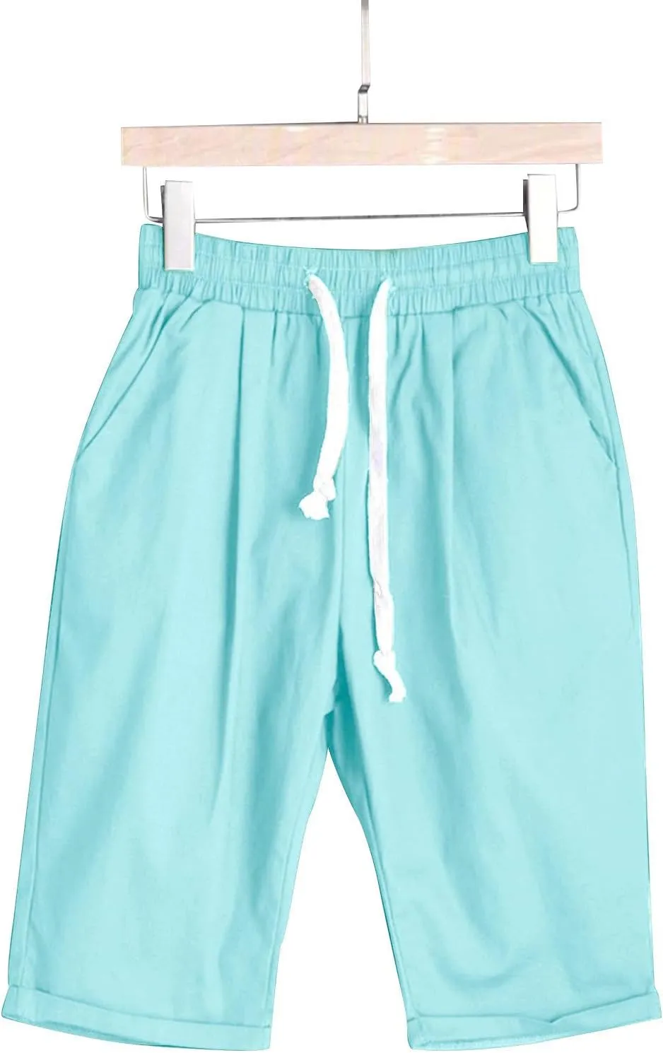 Womens Cotton Sweat Shorts Casual 2024 Summer Loose Athletic Short Drawstring Waist Lounge Running Shorts with Pockets