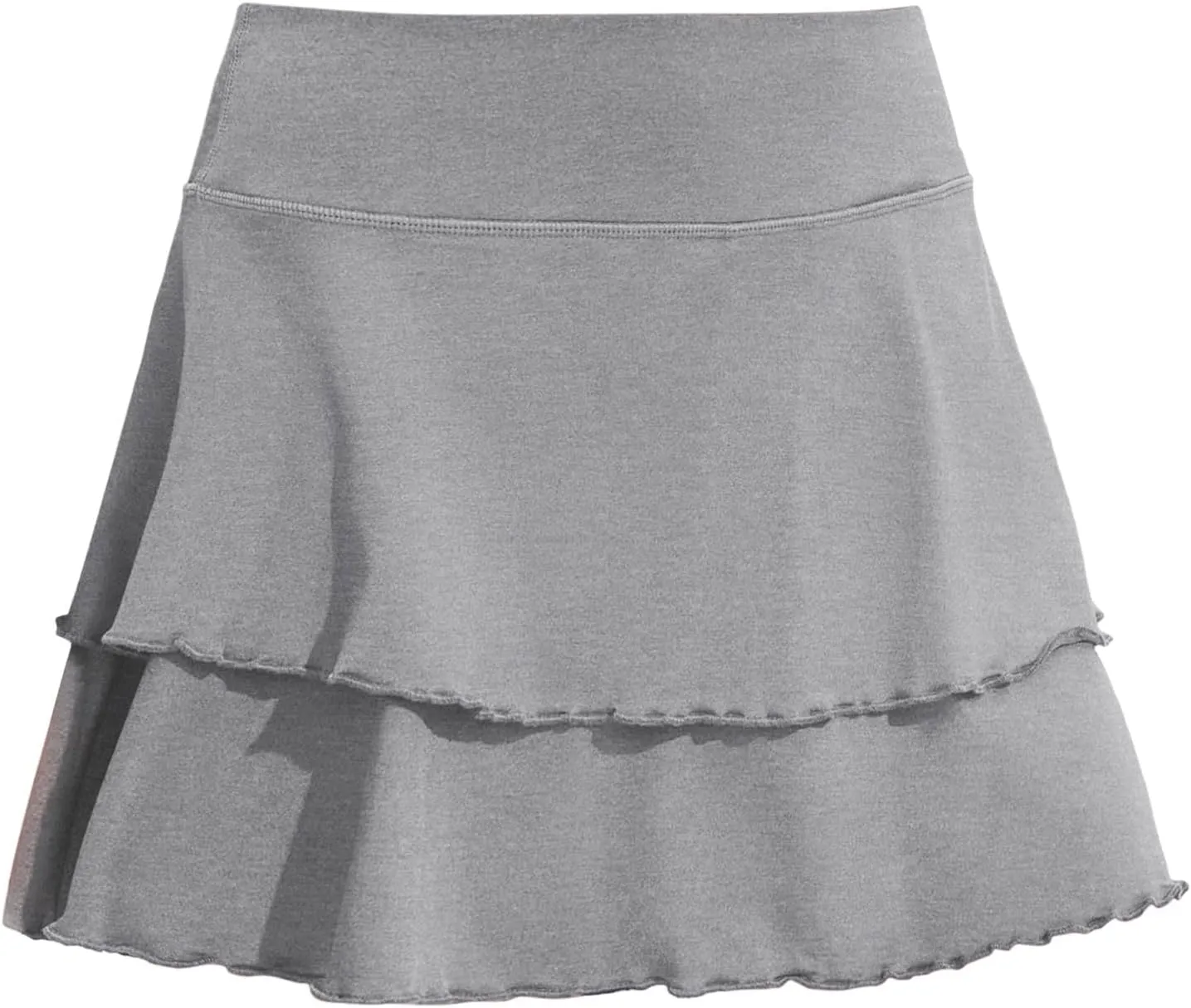 Women's Double Layered Pleats Tennis Skirts for Women High Waisted Skirt with Shorts Pockets Polyester Shorts