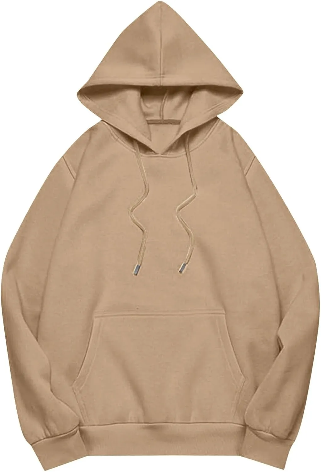 Women's Long Sleeve Oversized Pullover Solid Color Y2K Hoodie Fall Loose Hoodie Sweatshirt Winter Sweatshirt with Pocket