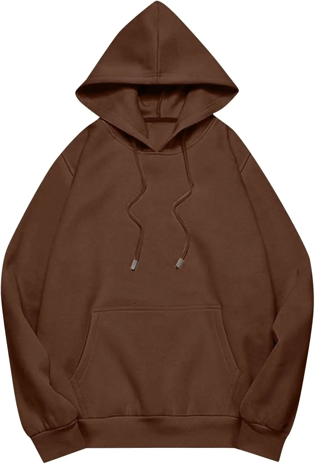 Women's Long Sleeve Oversized Pullover Solid Color Y2K Hoodie Fall Loose Hoodie Sweatshirt Winter Sweatshirt with Pocket