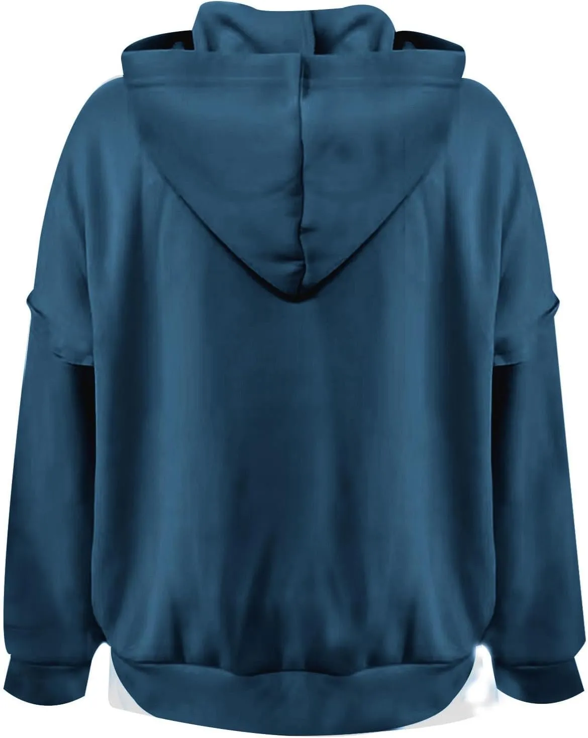 Womens Oversized Sweatshirt Long Sleeve V Neck Button Hoodie Casual Loose Fit Lightweight Sweatshirt Pullover Tops