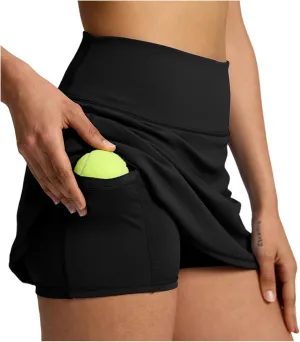 Women's Skorts Casual Summer Pockets Shorts High Waisted Pleated Running Workout Athletic Golf Tennis Skirt Shorts