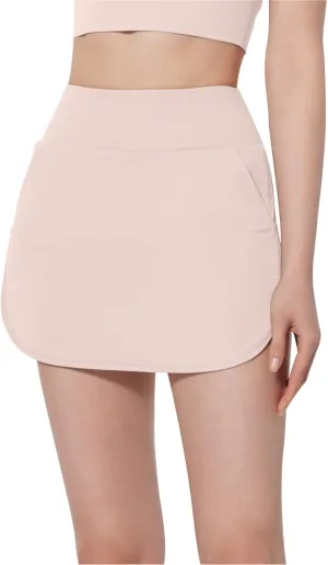 Women's Tennis Skirts Golf Skorts with Pockets High Waisted Side Slit Inner Shorts Yoga Athletic Workout Skirts