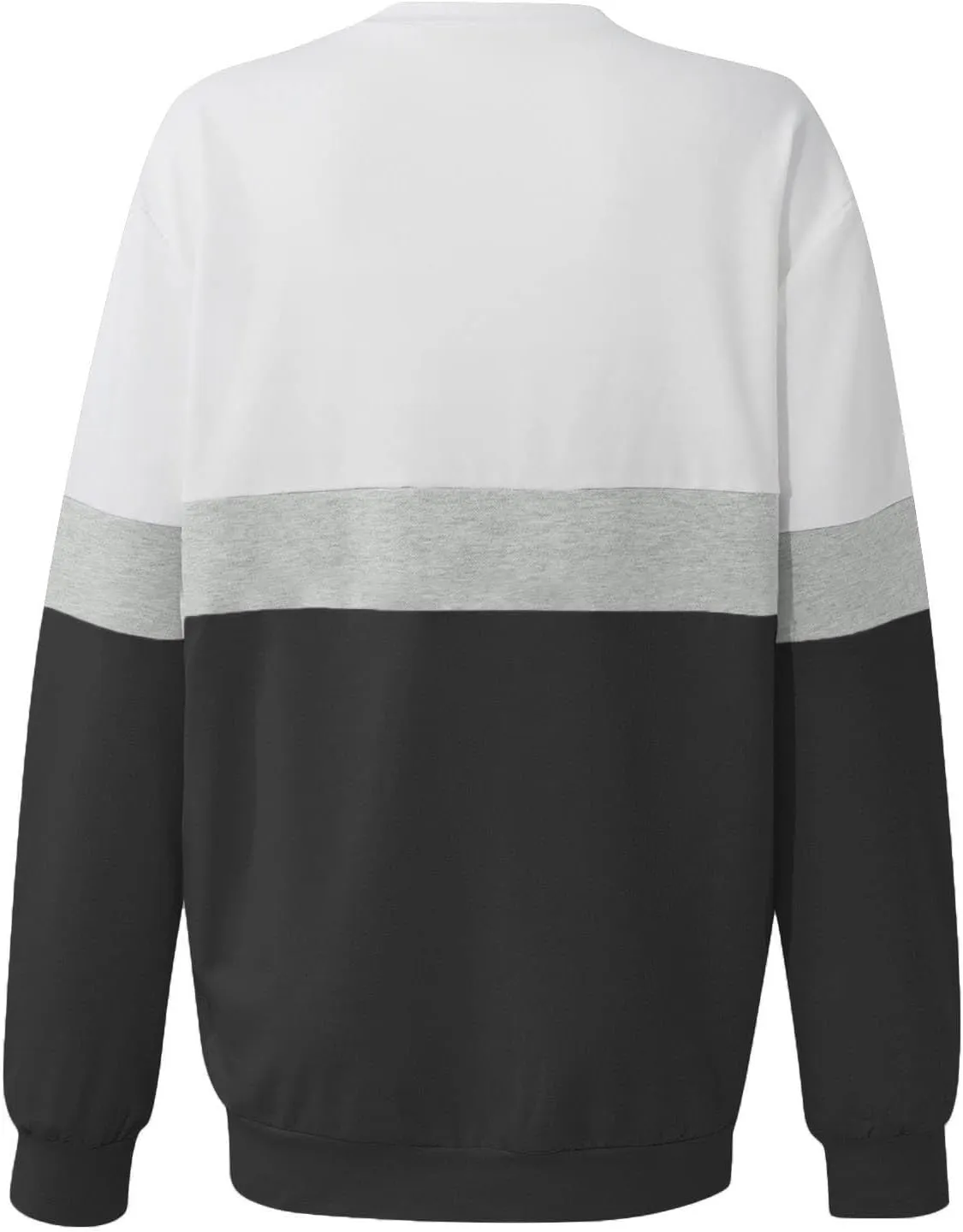 Womens Tops Long Sleeve 2024 Casual Crew Neck Solid Color Pullover Knit Cotton Plus Size Comfy Soft Outfits Teens