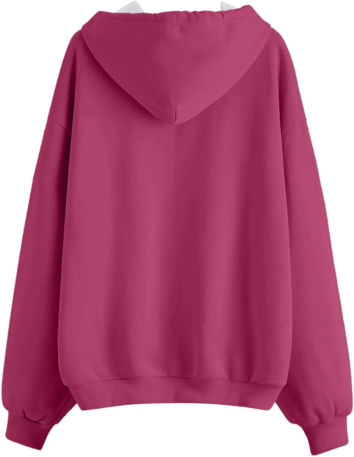 Womens Zip Up Hoodies Long Sleeve Fall Oversized Sweatshirts Fleece Y2K Jacket 2024 Fashion Clothes
