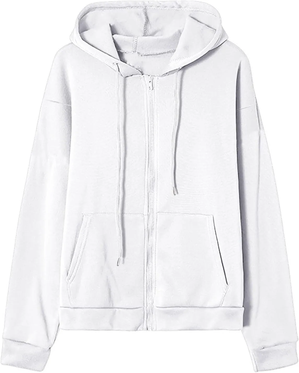 Womens Zip Up Hoodies Long Sleeve Sweatshirts Fall Active Solid Outfits Oversized Sweaters Casual Fashion Jackets