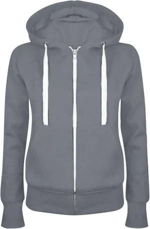 Zip Up Hoodies for Women 2024 Oversized Casual Fall Sweatshirts Fleece Long Sleeve Hooded Pullover with Pockets