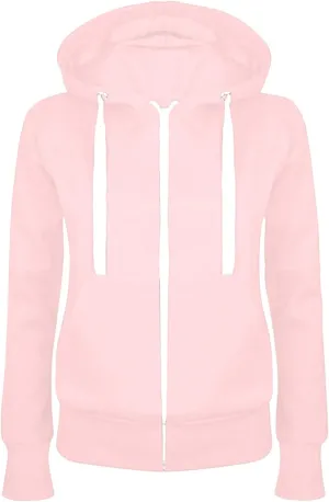 Zip Up Hoodies for Women 2024 Oversized Casual Fall Sweatshirts Fleece Long Sleeve Hooded Pullover with Pockets